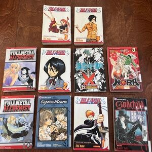 Manga Collection Lot Of 10 with Various Titles Anime